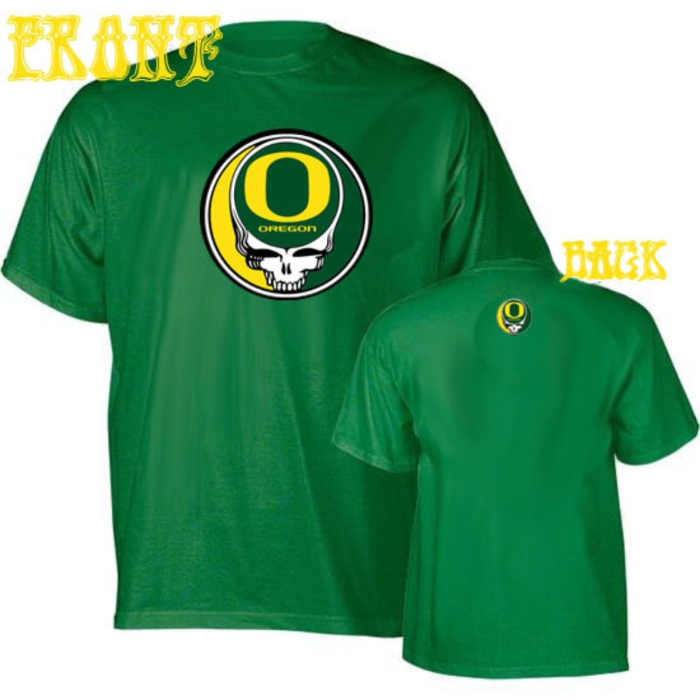 Dead Forever Oregon Ducks Grateful Dead T Shirt Shakedown Sphere mash-up NWT